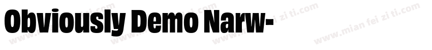 Obviously Demo Narw字体转换